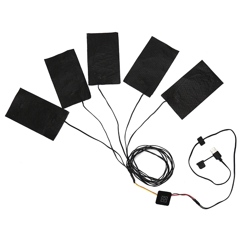 5 в 1 USB электрические нагревательные колодки для DIY Одежда с подогревом теплая