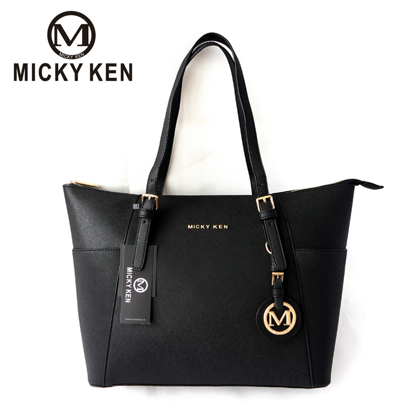 MICKY KEN Brand Fashion women handbag pu leather high quality designer lady letter totes handle bags