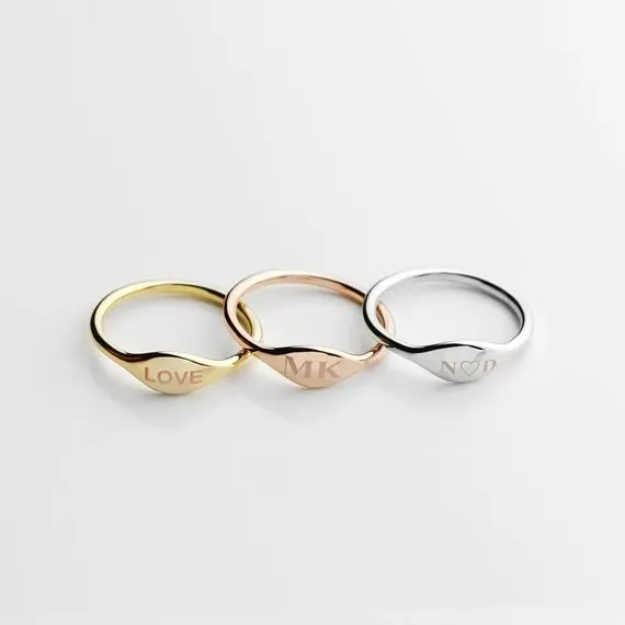 

custom name ring adjustable personalized ring stacking dainty name ring initial ring graduation gift new mum gift bridesmaid