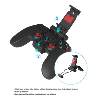 

Gamesir G3w Wired Gamepad Controller Dual Vibration Controller For Android Smart phone for TV Box For Windows PC Optional Holder