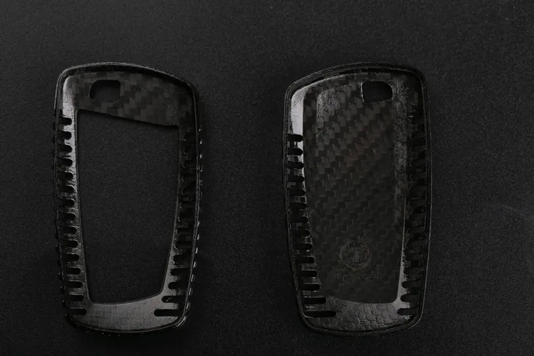 2017 New 100% Genuine Carbon Fiber Car Auto Remote Key Case Cover fob Holder Skin Shell for BMW X5 X6 F15 F16 1 3 5 7 Series X3 X4 Car Styling (7)