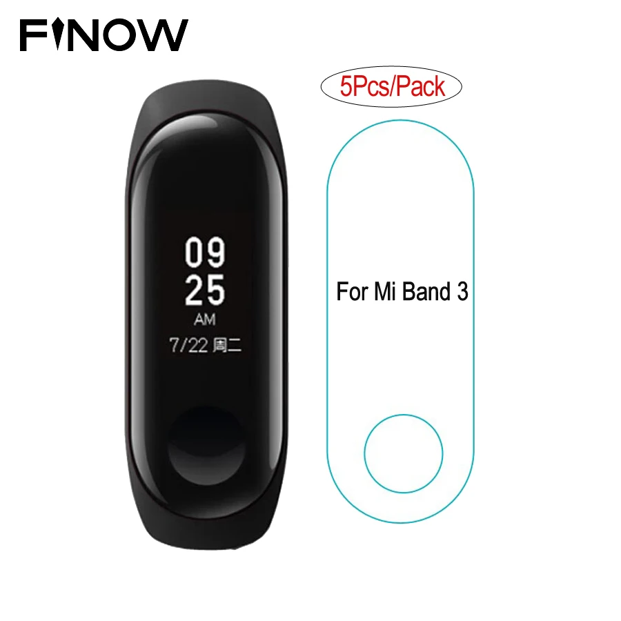 

For Xiaomi Mi Band 3 Smart Bracelet Screen Protector Miband3 Wristband HD Ultra Thin Anti-scratch Protective Film Guard 5Pcs/Lot