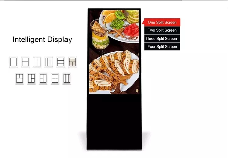  49 inch floor stand foldable lcd android network wifi advertising player digital signag signboard m