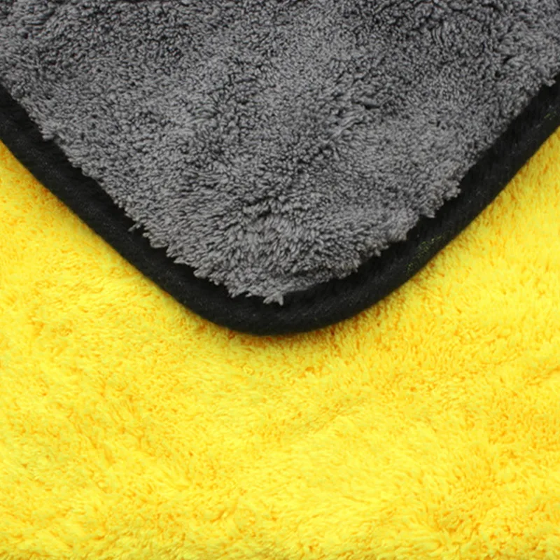 Моющее полотенце s микрофибра полотенце для чистки автомобиля ручной верх супер автомобильный абсорбент быстросохнущая желтая ткань дом моющийся 1 шт. 3 размера