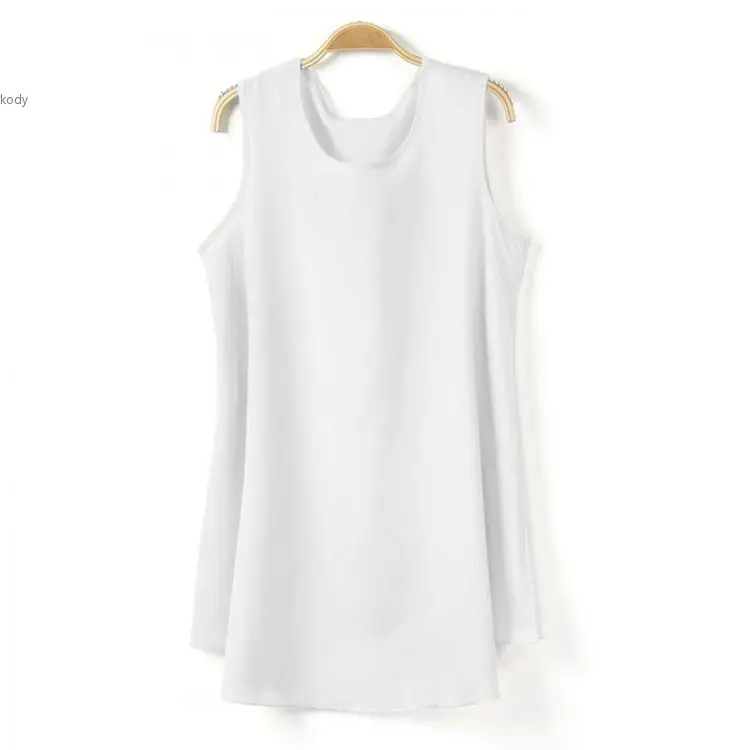 Fashion Ladies Women O-neck Sleeveless Blouse Soli...