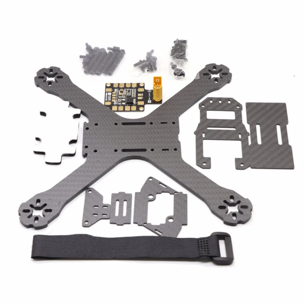 RC Racing Plane X210 210mm Frame Kit Quadcopter DIY Aircraft with Distribution PDB Board Mini FPV Racer 4-axis Quadcopter Parts