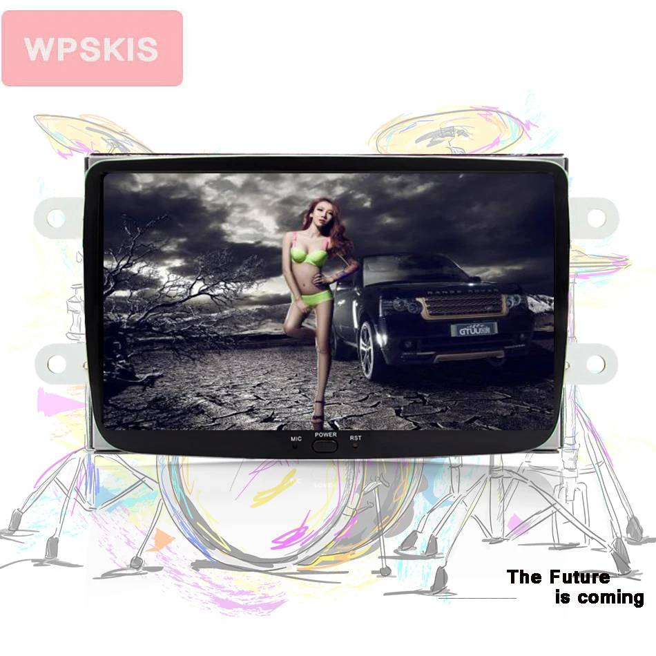 Excellent 2G RAM Android 9.0 8 Inch Car DVD Player For Dacia/Sandero/Duster/Renault/Captur/Lada/Xray 2 Logan 3/4G aux tv DAB+ FM AM radio 2