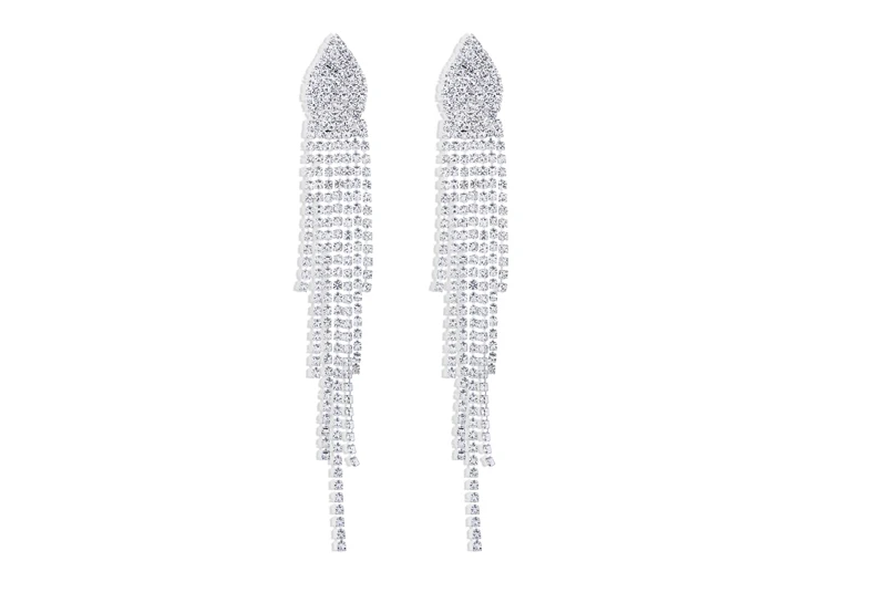 Muylinda Rhinestone кисточкой серьги Свадебные падение хрустальные серьги Свадебные украшения себе аксессуары для серег для Для женщин