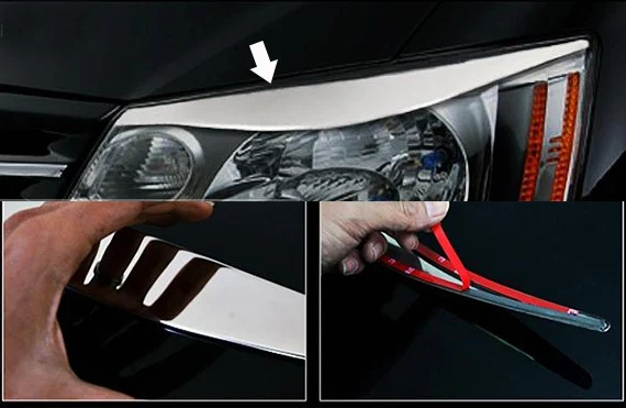 

For Toyota ALPHARD 10 Series Headlights Plating Decorative Strip