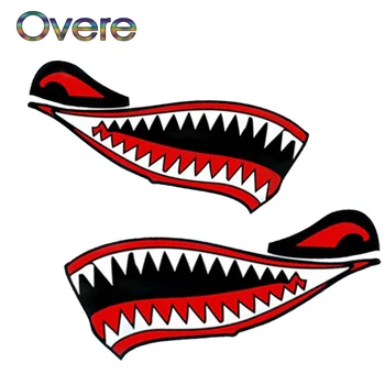 

Overe 1Pair Car Stickers car body Shark Mouth Styling For Mercedes W205 W203 W211 Volvo XC90 S60 XC60 S80 V40 Alfa Romeo 159 156