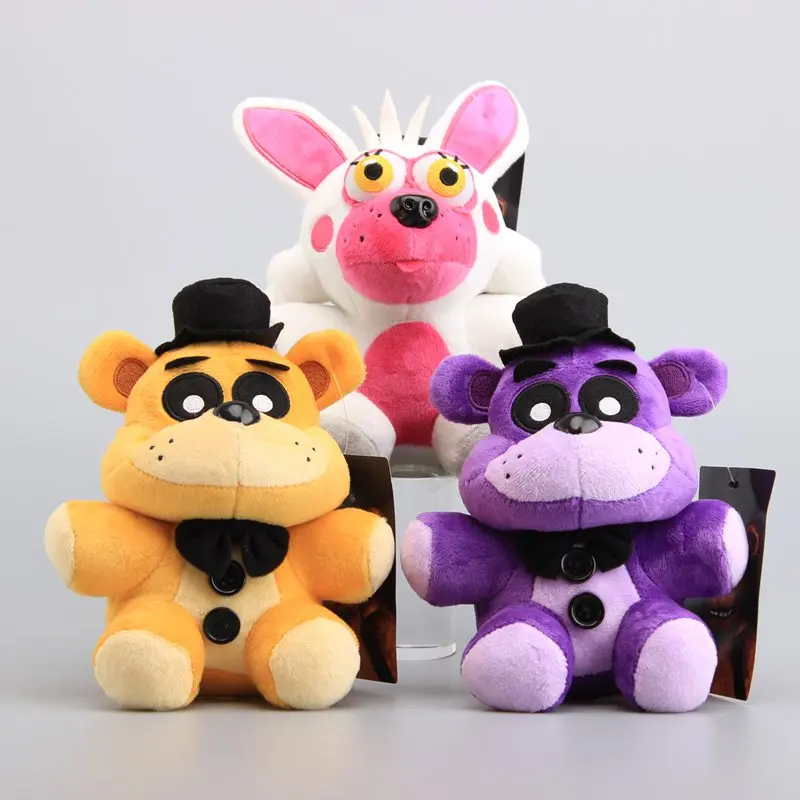 2 цвета s FNAF плюшевые игрушки Five Nights At Freddy's чучела животных Golden Freddy Fazbear