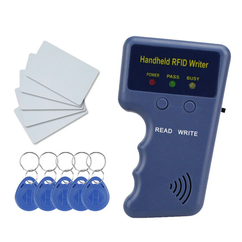 as shown 125 кГц RFID Дубликатор Копир Писатель программист считыватель писатель ID карты Cloner& key - Цвет: as shown
