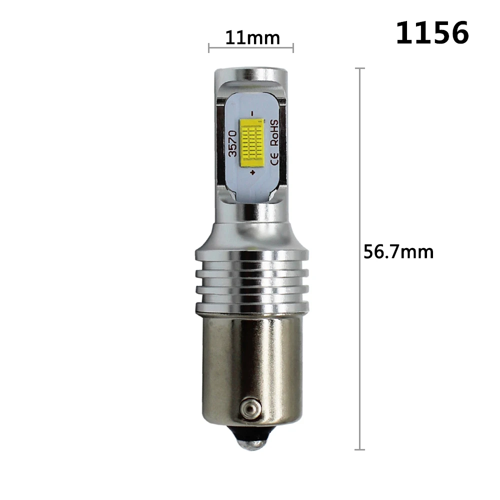 CJXMX 2 шт. 1600LM 80 Вт супер яркий 1156 P21W BA15S светодиодный автомобильный светильник s 7440 7443 автомобильный тормоз обратного светильник 12V светодиодные лампы сигнала поворота 6500K