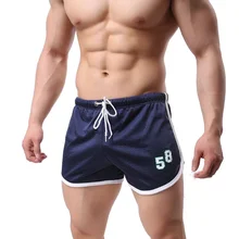 Летние мужские шорты, сетчатый дизайн, дышащие, сексуальные, низкая талия, короткая длина, дышащие и крутые