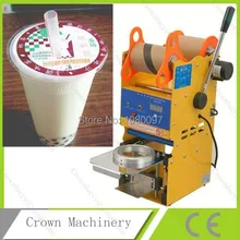 Полуавтоматическая электрическая упаковочная машина с чашкой для Пузырькового чая