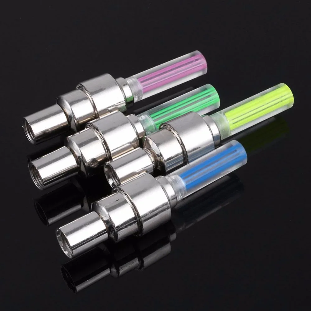 

Bicycle Car LED Neon Tire Wheel Gas Nozzle Valve Core Glow Stick Light Cycling