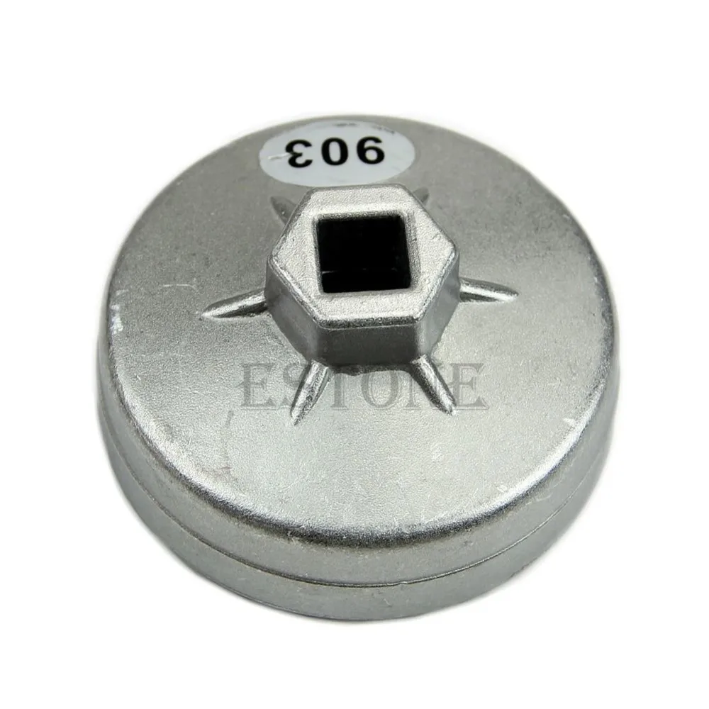 Алюминиевый Масляный фильтр гаечный ключ инструмент для снятия гнезда 74 мм 14 флейта для BMW для AUDI для Benz-Y103