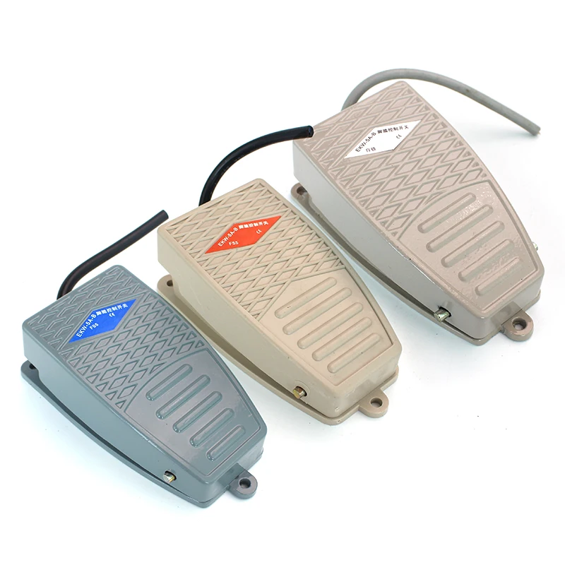 1 Pcs EKW 5A B 1 No 1 NC Nonslip Electric Power Foot Pedal Switch