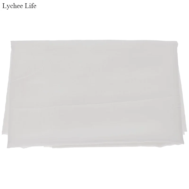 

Lychee Life Simple Style Handmade Garment Craft Fabric Soft Silk Cotton Lining For Women DIY Patchwork Clothes Decoration