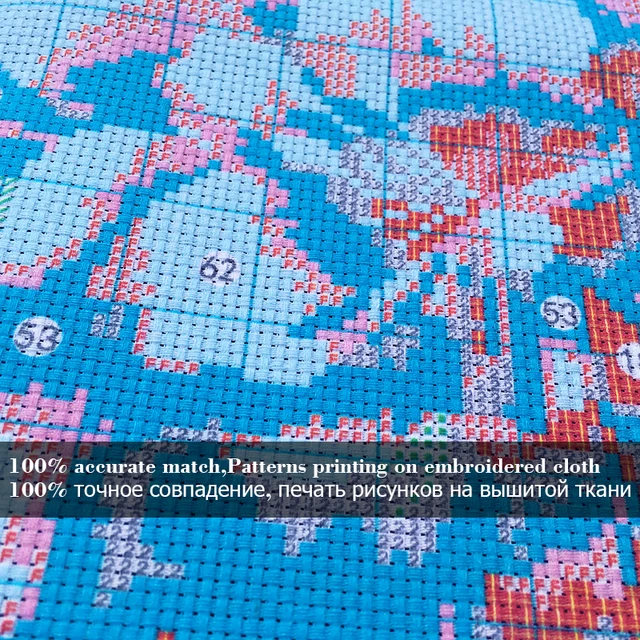 Dwelling in Fuchun Mountains version verticale, kit de broderie au point de croix imprimé sur toile 11CT, ensemble de couture au point de croix 6