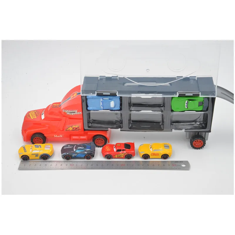 Disney Pixar Cars 3 Lightning McQueen Jackson Storm Mack Truck 6 моделей гоночных машин из литого металла и