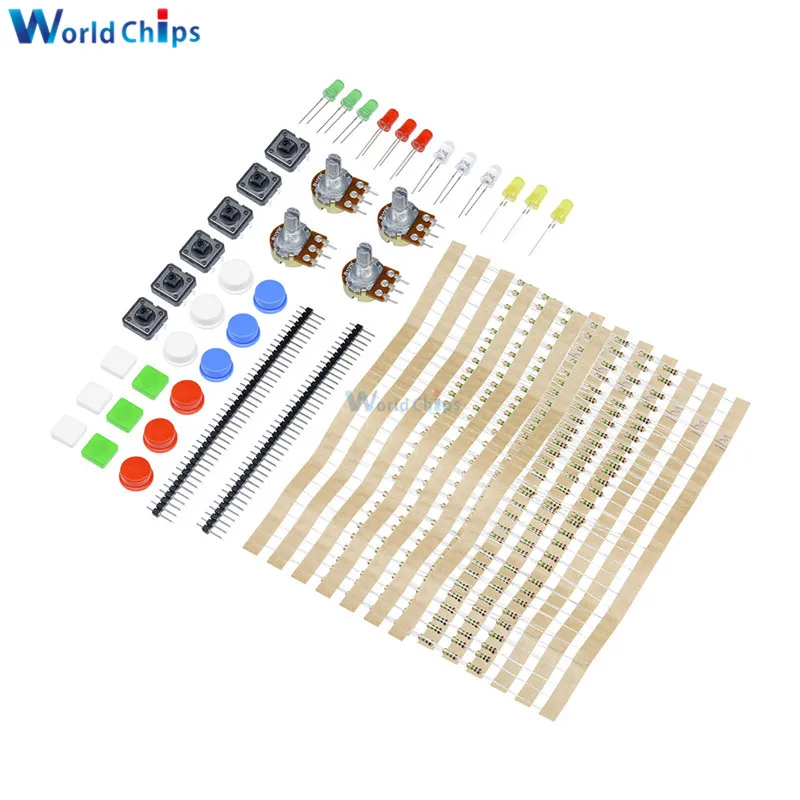 

1 Set Electronic Parts Pack KIT For ARDUINO Component Resistors Switch Button