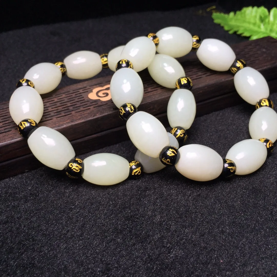 Pulseira Masculina Erkek Bileklik Feminina Yu Xuan, браслет Хотан Lulutong пересылка баррель бисера ручной St