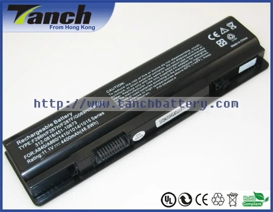 

Laptop batteries for DELL Vostro A840 F287H 1014 312-0818 1088 F286H G069H PP38L PP37L QU-080917001 11.1V 6 cell