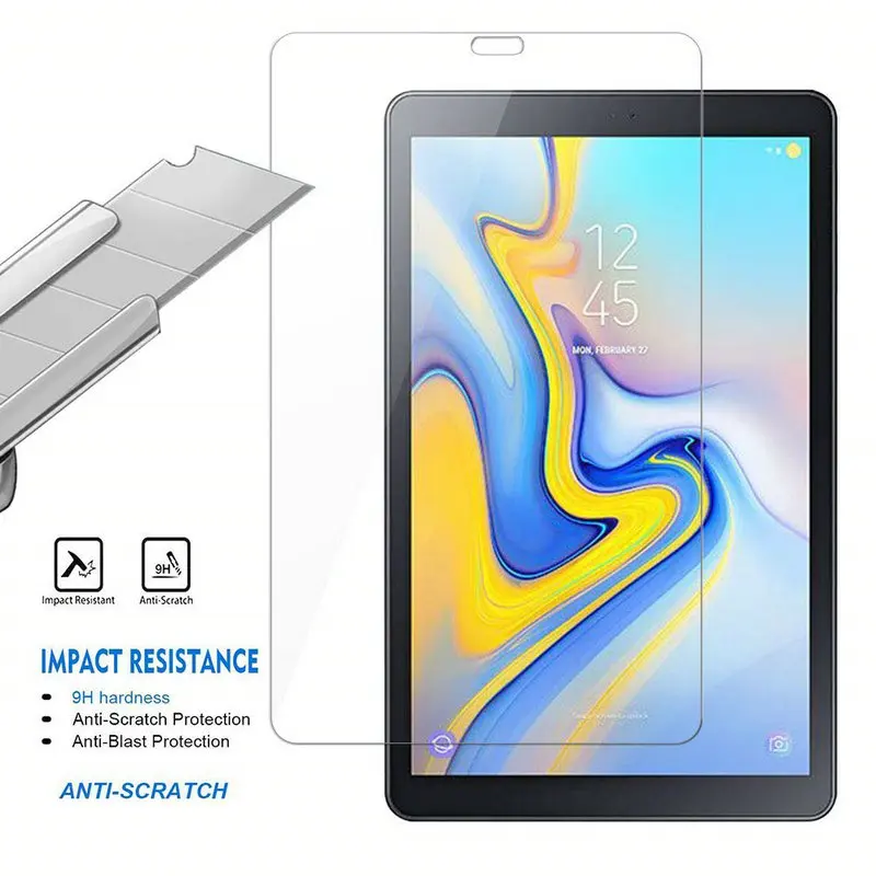 100pcs/lot Transparent Explosion-Proof Tempered Glass Screen Guard For Samsung Galaxy Tab A 10.5 2018 T590 T595 | Компьютеры и офис