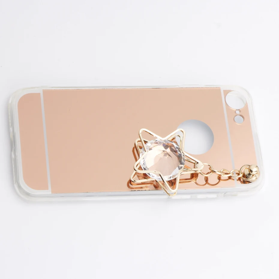 Изысканный Чехол Зеркало для OPPO R7 R7S R9 R9s R11 R11s плюс R15 Pro R17 Diamond украсить Мягкая