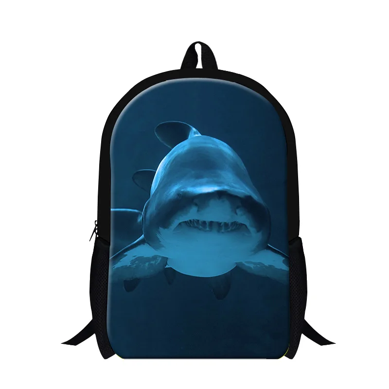 

Dispalang 16-inch Kids Shark Backpack Animal Printing Boys School Bags College Students Shoulder Bag Casual Men's Travel Bag