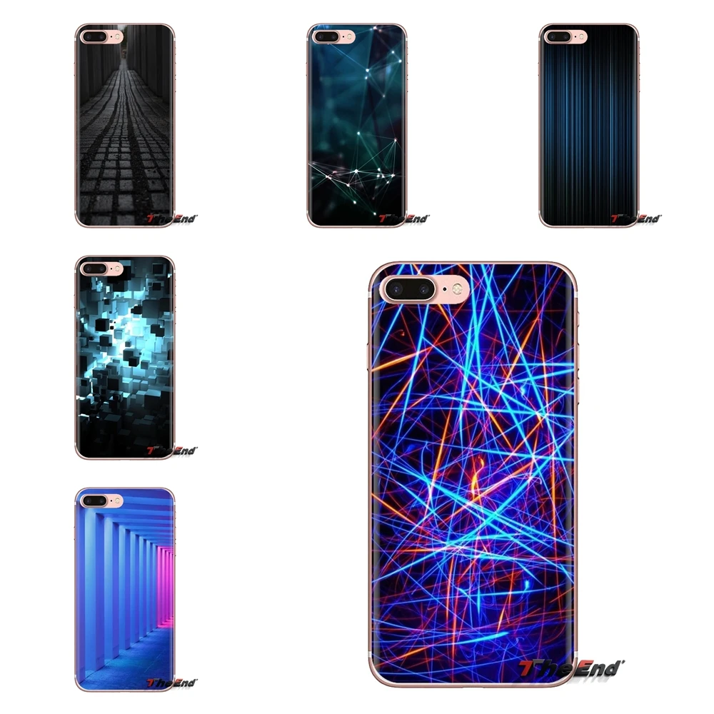 

Soft Transparent Cases Covers For Huawei Mate Honor 4C 5C 5X 6X 7 7A 7C 8 9 10 8C 8X 20 Lite Pro Colorful lights hallway