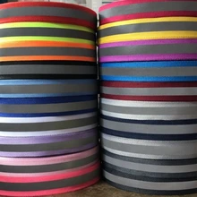 45 jardas 1cm de largura reflexiva webbing poliéster poli brilhante webbing cor aviso luminoso webbing para costura