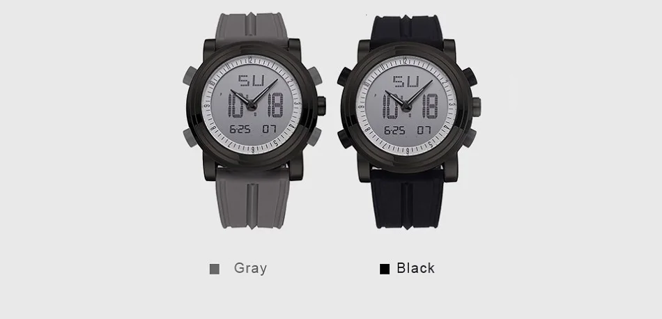 SINOBI часы Мужские Цифровые и кварцевые наручные часы с хронографом мужские спортивные военные водонепроницаемые часы с двойным дисплеем Erkek Kol Saati