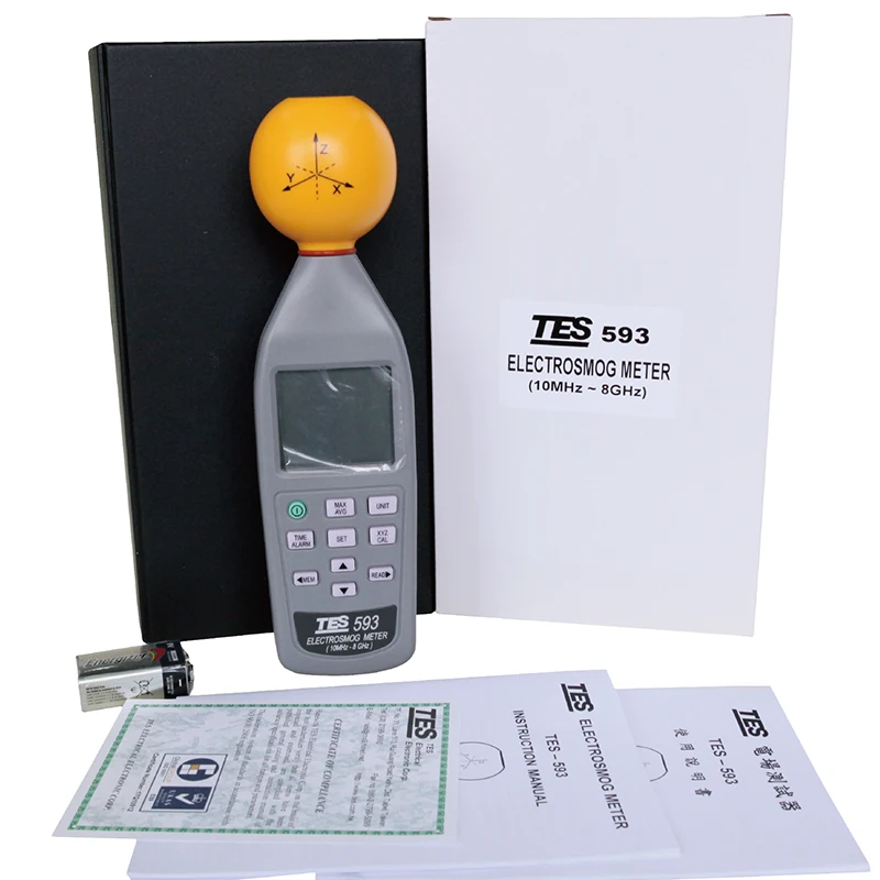 TES-593 EMF радиации электросмога метр тестер 3 оси изотропные измерения