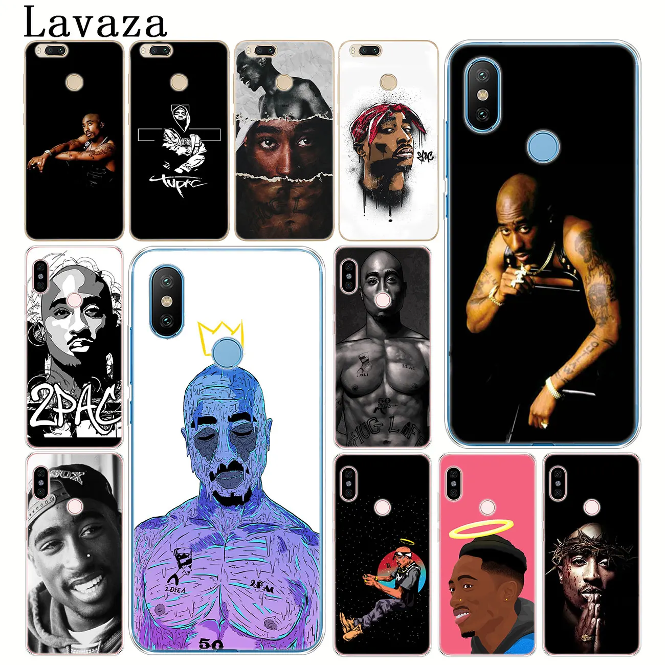 Твердый чехол для телефона Lavaza singer 2pac tupac Crown 2 pac Rap Xiaomi Redmi K20 8A 7A 6A Note 8 8T 7 5 6 Pro 4 4X |