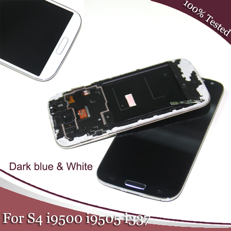 

Compatible for Samsung Galaxy S4 i9505 LCD Display Touch Screen Digitizer Full Assembly + Bezel Frame