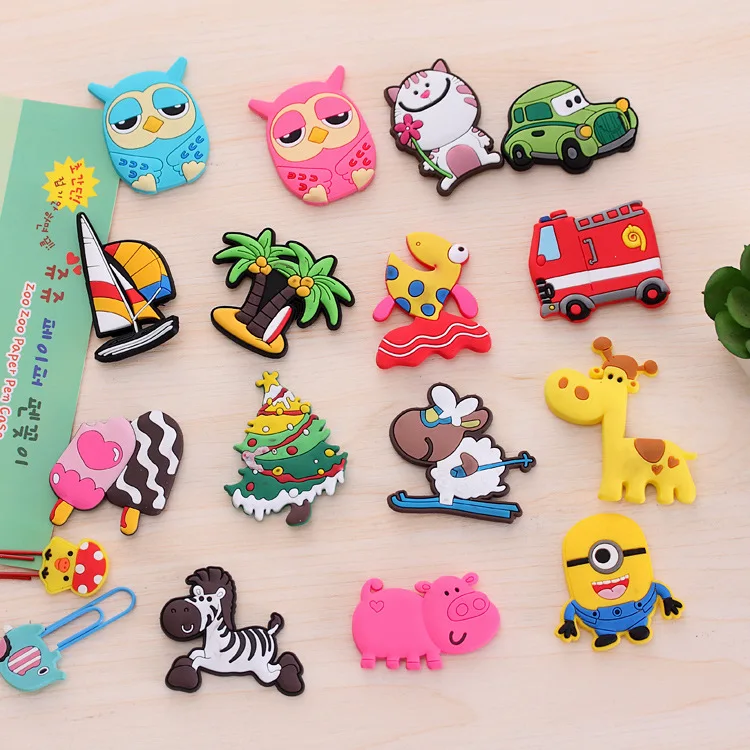 Cartoon voor kids kleine size silicon gel magneet
