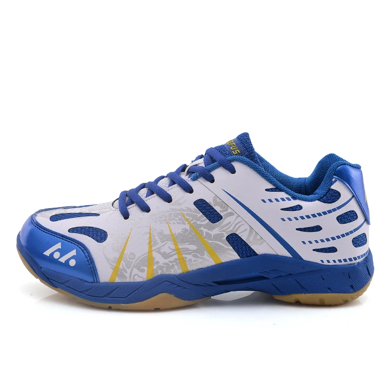 Blue Badminton Shoes Professional Badminton Sport Shoes Anti skid Sneakers Training Shoes for Men and Women Couples Tennis Light
