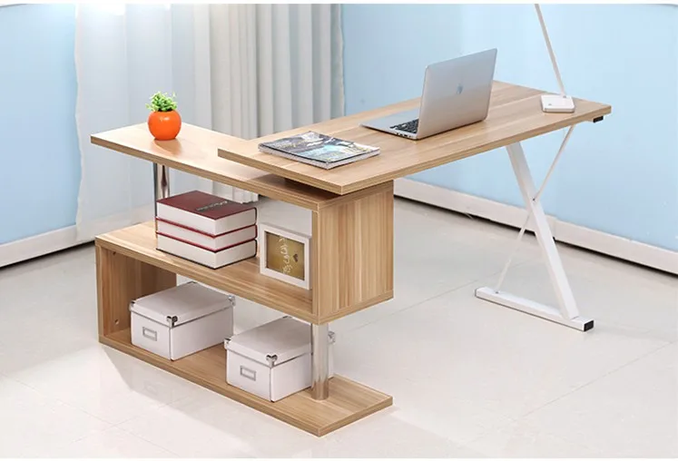 Угловой компьютерный стол, рабочий стол, домашний угловой компьютерный стол, книжный шкаф, простой детский стол