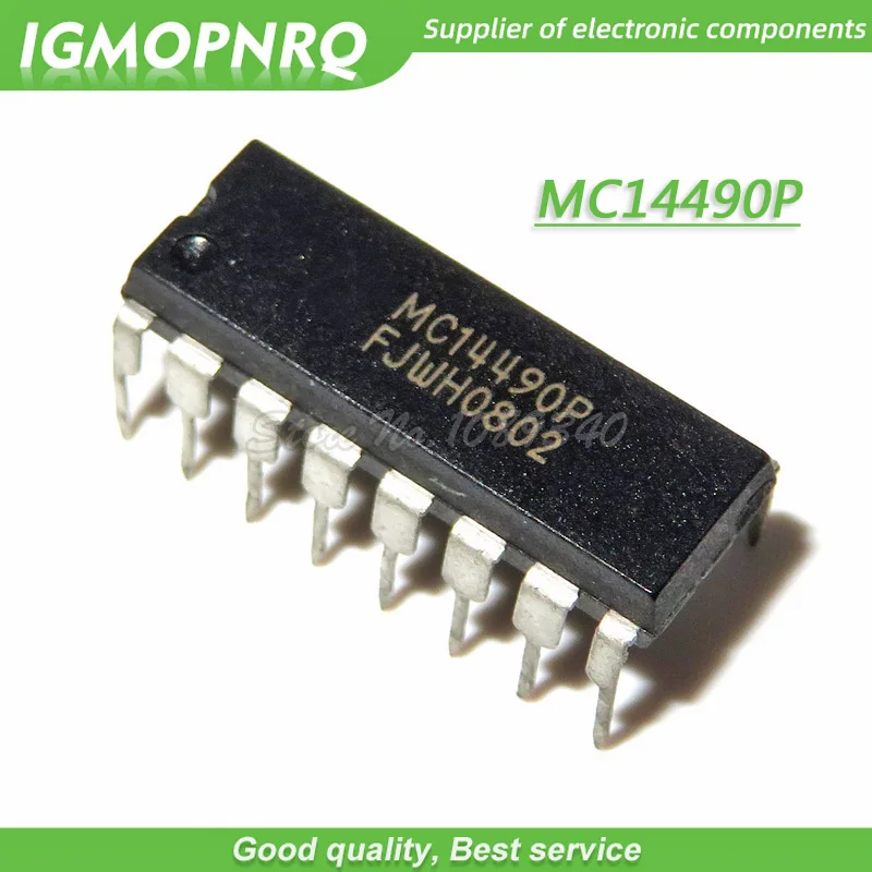 Chip lógico MC14490P MC14490 DIP16, nuevo, Original, envío gratis, 5 unids/lote