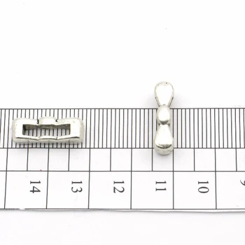

20pcs Bow Slider For 10mm Flat Leather Supplies bracelet makeing DIY zamak Antique Silver Jewelry Findings & Components