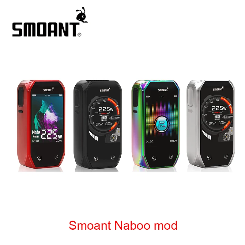 

Original Smoant Naboo 225W TC Box MOD Classical UI Options and Music Mode No 18650 Battery Box Mod Vs Smoant Cylon / Charon Mini