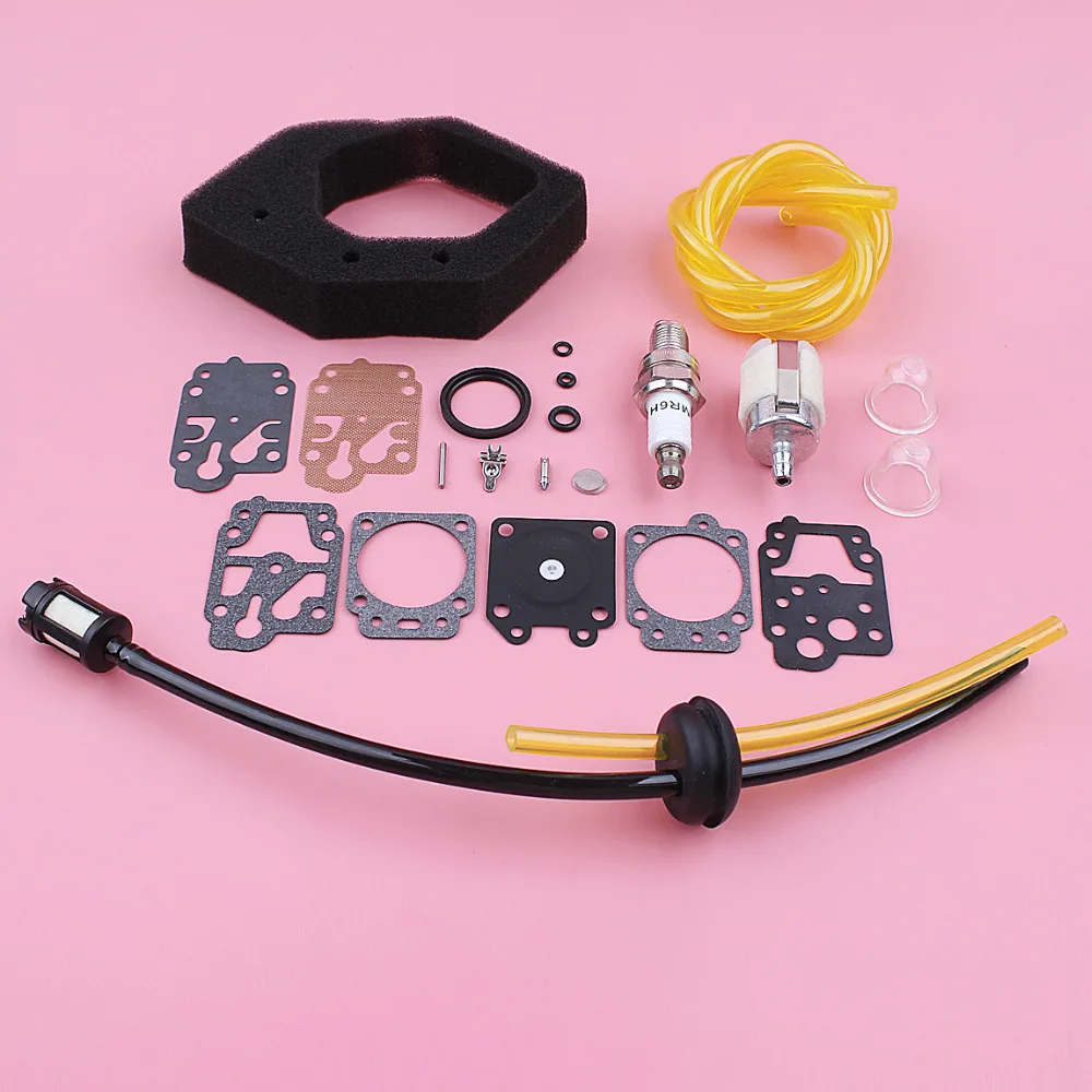 Air Fuel Filter Line Hose Grommet Kit For Honda GX25 GX 25 Primer Bulb Carburetor Repair Kit Lawn Mower Replace Spare Part
