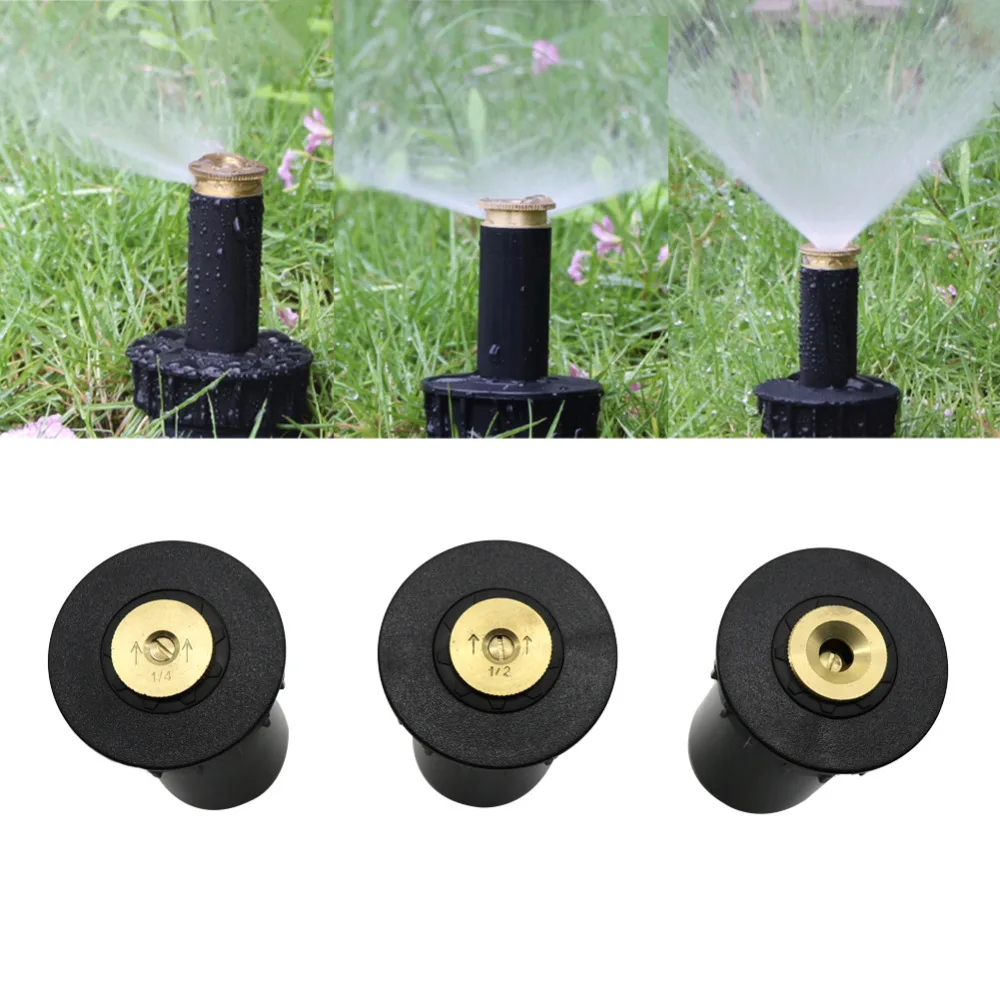 90 360 grad Pop up Sprinkler Kunststoff Rasen Bewässerung Sprinkler Kopf Einstellbar Garten Spray Düse 1/2 "Innengewinde 1 Pc-in Garten-Sprinkler aus Heim und Garten bei