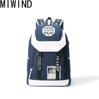 

Men School Bag Brand New Schoolbag Men Backpack Polyester Bag Shoulder Bags Waterproof Laptop Backpack College Students TF1515