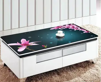 

Free shipping 3D pink flowers Computer Desktop Stickers Fashion Creative Stickers Waterproof and Dust Proof Wallpaper Mural