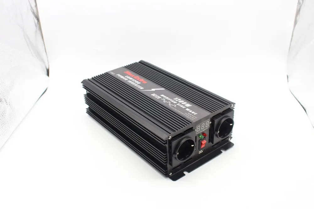 

1200W WATT DC 12V to AC 220V modified sine wave Portable Car Power Inverter Adapater Charger Converter Transformer