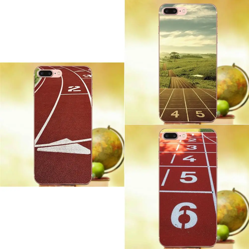 Athletics Track Start Line Pattern Lovable Drawing TPU For Huawei Mate 7 8 9 10 P7 P8 P9 P10 P20 Lite Plus Pro GR5 P Smart 2017 | Мобильные