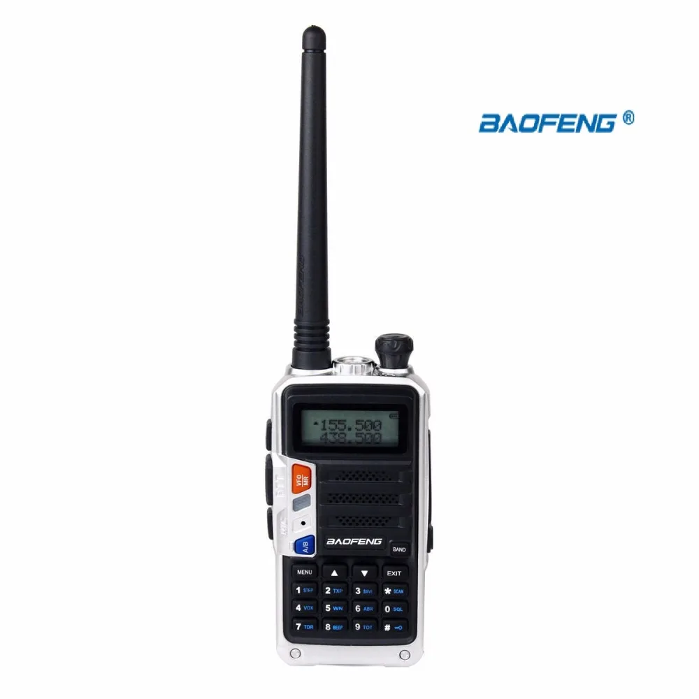 Baofeng F12P Ham Walkie Talkie Двухдиапазонная новая Серебристая портативная рация мощностью